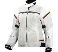 LS2 Riva, veste textile imperméable pour femmes XS Gris Clair/Blanc/Orange Gris Clair/Blanc/Orange