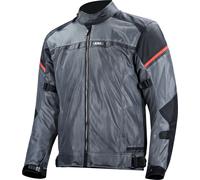 LS2 Riva, veste textile imperméable XXL Noir/Gris Foncé/Rouge Noir/Gris Foncé/Rouge