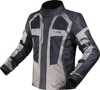 LS2 Scout Veste textile de moto imperméable, noir/gris foncé, Taille XXL
