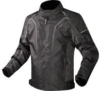 LS2 Sepang Veste textile de moto imperméable, noir/gris foncé, Taille XL