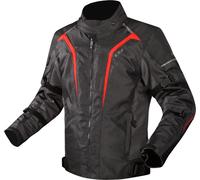 LS2 Sepang Veste textile de moto imperméable, Noir/Gris/Rouge, Taille 5XL