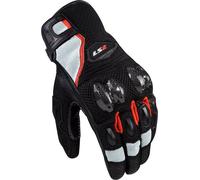 LS2 Spark II Air Gants de moto en maille, noir-blanc-rouge, taille 3XL pour homme
