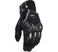 LS2 Spark II Leather Gants de moto perforés, noir-jaune, taille XL pour homme