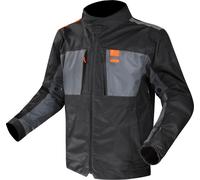 LS2 Titanium Veste textile de moto imperméable, noir-bleu, taille XL pour homme