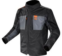LS2 Titanium, veste textile imperméable 4XL Noir/Gris Noir/Gris