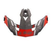 LS2 VISIERE POUR OF606 DRIFTER DEVOR MAT - DEVOR MAT - TITANE/ROUGE