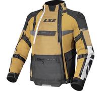 LS2 X-Master Veste textile moto imperméable, Marron/noir/gris, Taille M