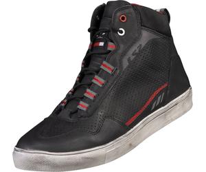 LS2 Zoe Chaussures de moto perforées, noir/rouge, Taille 40