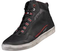 LS2 Zoe Chaussures de moto perforées, noir/rouge, Taille 41