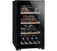 Cave à vin La Sommelière LS52BLACK - 52 bouteilles - Température 5-20°C - Clayettes bois - Porte vitrée - Silencieuse 37 dB