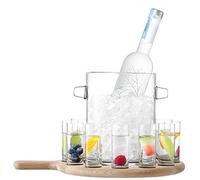 LSA International 38,5 cm Vodka Service de Chêne et Pagaie, transparent