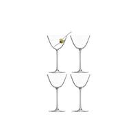 LSA International BG08 Lot de 4 verres à Martini Borough, 195 ml, transparents