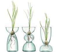 LSA International G1583-00-161 LSA Canopy Trio Recycled Vase Set, 13cm, Verre