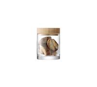 LSA International LW18 - Conteneur Lotta transparent et couvercle frêne H14 cm *