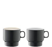 LSA International P276-10-523 Utility Tasse plate en porcelaine Blanc 280 ml