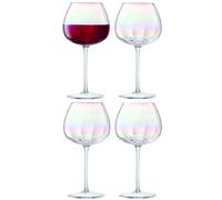 LSA International PE03 Lot de 4 verres à vin rouge Pearl, 460 ml, nacrés