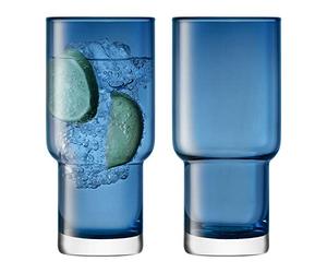 LSA International Utilitaire Highball Transparent 390 ML X 2, 8.2 x 8.2 x 15 cm