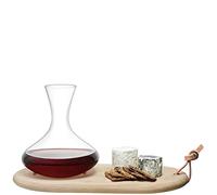 LSA International Wine Carafe & Oak Cheese Board Set