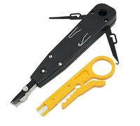 LSA Outil de Pose Outil d'Installation Set, Punch Down Tool pour Prises Réseau Panneau, LSA Tool Brassage Câblage Réseau Simple DSL ISDN