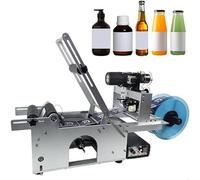 LSBHPPD Applicateur D'étiquettes Semi-Automatique, étiqueteuse De Bouteilles Manuelle, Machine De Codage Supplémentaire,Haute Précision D'étiquetage,pour Canettes,Plastique