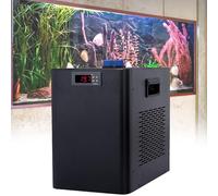 LSBHPPD Aquarium Chiller,160L/300L/500L Hydroponic Water Chiller,Quiet Refrigeration Compressor for Seawater and Fresh Water,Fish Tank Cooling with Pump/Hose,for Jellyfish,Coral Reef,500L/132GAL