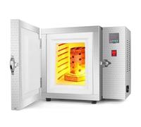 LSBHPPD Four de Cuisson Compact 1500W, Double Thermostat, 800°C, pour Fabrication de Bijoux, frittage de Cire, Design étanche et Chauffage Rapide
