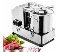 LSBHPPD Hachoir Électrique Multifonctionnel Alimentaire Robot Automatique avec Vitesse Réglable Râpe en Acier Inoxydable pour Légumes Viande Oignon Noix Fruits 6L