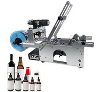 LSBHPPD Machine D'étiquetage Autocollante Bureau,Applicateur D'étiquettes Semi-Automatique,Machine D'étiquetage Bouteilles Rondes pour étiqueter