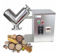 LSBHPPD Mélangeur De Poudre Sèche en V,équipement De Laboratoire Multifonctionnel,Mélangeur De Particules 2 L en Acier Inoxydable,Cuve De Mélange,pour Farine,Céréales,Café