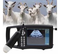LSBHPPD Scanner à Ultrasons Vétérinaire Portable Echographie Appareil Grossesse Machine à Ultrasons Vétérinaire avec Sonde 3,5 MHz,écran Couleur Tft 5,6 Pouces,pour Porcs Et Moutons