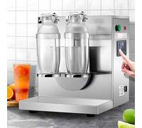 LSBHPPD Shaker Automatique pour Thé Au Lait,Shaker pour Thé Aux Perles,Double Tête,400 TR/Min,Capacité 350 à 1 000 ML,Minuterie Numérique 6 à 120 S,Mixeur pour Thé Aux Perles,Café,Cocktails