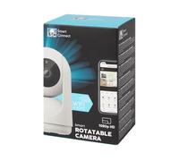 LSC Caméra de sécurité intelligente connectée, 1080p HD, WiFi, 360°, avec vision nocturne, audio bidirectionnel, détection de mouvement et fonction de surveillance d'animaux et de bébé