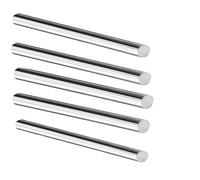 LSCAILIAO Diamètre de Tige Ronde en Acier Inoxydable de 8mm, 5 tiges Solides en métal, pièces mécaniques Faites à la Main pour tiges de Tour,Length 300mm