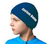 LSDINDF Bonnet de Bain pour Enfants personnalisé, Un Bonnet de Bain avec Votre nom/Motif/Logo, Bonnet de Bain pour Femmes et Hommes, Facile à Mettre et à enlever, résistant aux déchirures.