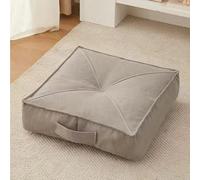 LSFYYDS Coussin rehausseur très épais 15 cm, Rond/carré 100% Coton pour Fauteuil, Voiture, Bureau, Chaise pour Personnes âgées Post-opératoire, Fauteuil Roulant (Gris Clair, 50 x 50 x 15 cm)