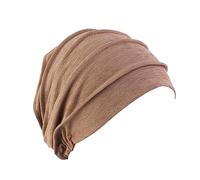 LSGGTIM Turban chimio pour femme - Bonnet de cancer - Bandana pour femme - Bonnet en coton chimio - Bonnet souple - Bonnet de sommeil - Chapeau de cancer pour femme - Cancer - Perte de cheveux, café,