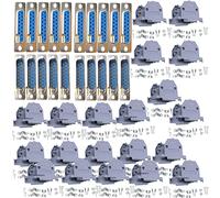 Lsgoodcare 20Pcs Port série parallèle RS232 DB15 Connecteur D Sub mâle Femelle 15 Broches à souder et 20 pièces Boîtier Plastique DB15