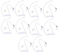 Lsgoodcare Lot de 10 Tubes acoustiques de Rechange avec écouteurs compatibles avec Motorola Kenwood Icom Yaesu Radio bidirectionnelle FBI