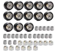 Lsgoodcare Lot de 13 rouleaux d'imprimante 3D POM avec 13 colonnes excentriques et 20 colonnes d'isolation en aluminium compatibles avec imprimante 3D Ender 3/CR-10