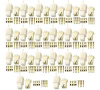 Lsgoodcare Lot de 20 connecteurs de câbles électriques à 4 broches pour voiture de moto 2,8 mm 2.8MM connector-el-2.8-4pin