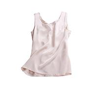 LSHARON SILK 100 % soie de mûrier 19 momme pour femme, champagne, S