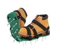 LSHBGV Chaussures aérateur de pelouse robustes avec sangles Velcro réglables pour l'aération du sol, taille unique, faciles à utiliser pour l'entretien de la cour, du jardin et de la terrasse