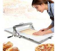 LSHFYV Laminoir à pâte à Croissants, laminoir Professionnel, épaisseur réglable de 0 à 25 mm, Acier Inoxydable, Machine à laminer de Table pour Croissants, Fondant, Pizza et pâtisserie Type400