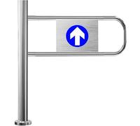 LSHFYV Portillon d'entrée de supermarché, Portail de sécurité à Ressort, Portail métallique à Fermeture Automatique pour entrepôt, Magasin, Porte de sécurité Left-90x100cm