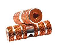 LSHIJI Cale Pied BMX Repose-Pieds de vélo antidérapants en Alliage d'aluminium, 2 pièces, Accessoires de Cyclisme Repose Pied Velo(Orange)