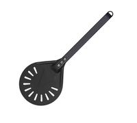 LSHIJI Pelle Pizza Pelle à Pizza perforée 7 8 9 10 pouces, pelle en aluminium, palette courte, outil, manche bois antidérapant(10 inch 62cm-02)