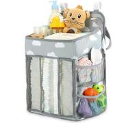 LSHTAR Organiseur de table à langer pour bébé, organisateur de couches pour table à langer, matelas à langer pour enfants, chambre, landau, avec impression nuage