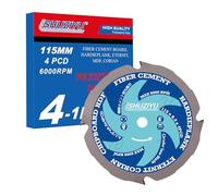 LSHUZIYU, 115mm-4PCD, Trou Central 9.5mm, Diamant Polycristallin 4PCD, Lame de Scie Circulaire pour Fibrociment
