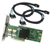 LSI Carte SAS PCI Express 9200-8i, contrôleur SAS2008, 8 ports SATA 6 Go + 2 câbles SAS