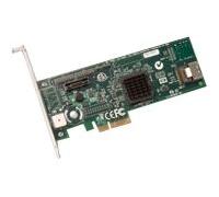 LSI MegaRAID SAS 8204ELP - Contrôleur de stockage (RAID) - 4 Canal - SATA 3Gb/s / SAS profil bas - 3 Gbit / s - RAID 0, 1, 5, 10 - PCIe x4
